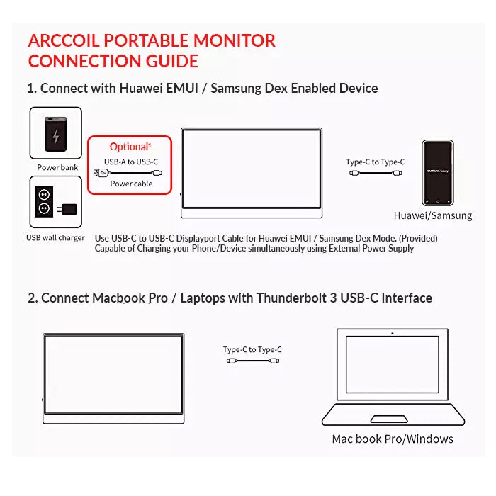 Arccoil™ 13.3" Portable Monitor