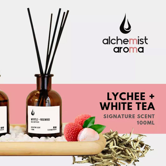 Alchemist Aroma Kyoto Inspired Signature Scent【11】Reed Diffuser - LYCHEE + WHITE TEA