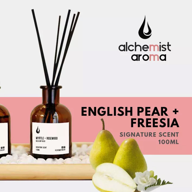 Alchemist Aroma London Inspired Signature Scent【12】Reed Diffuser - ENGLISH PEAR + FREESIA
