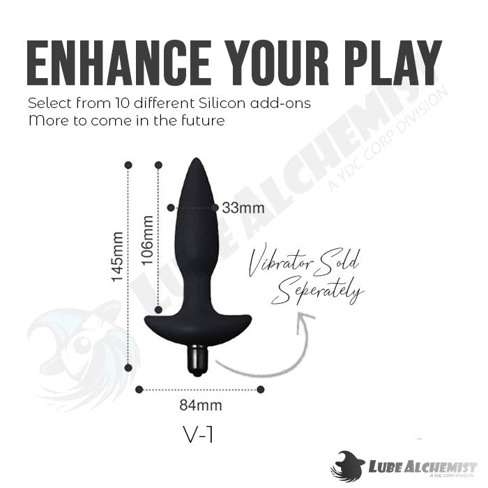 LubeAlchemist™ 10 Speed Mini Vibrator Bullet Dildo Adult Sex Toy Add-ons (1)