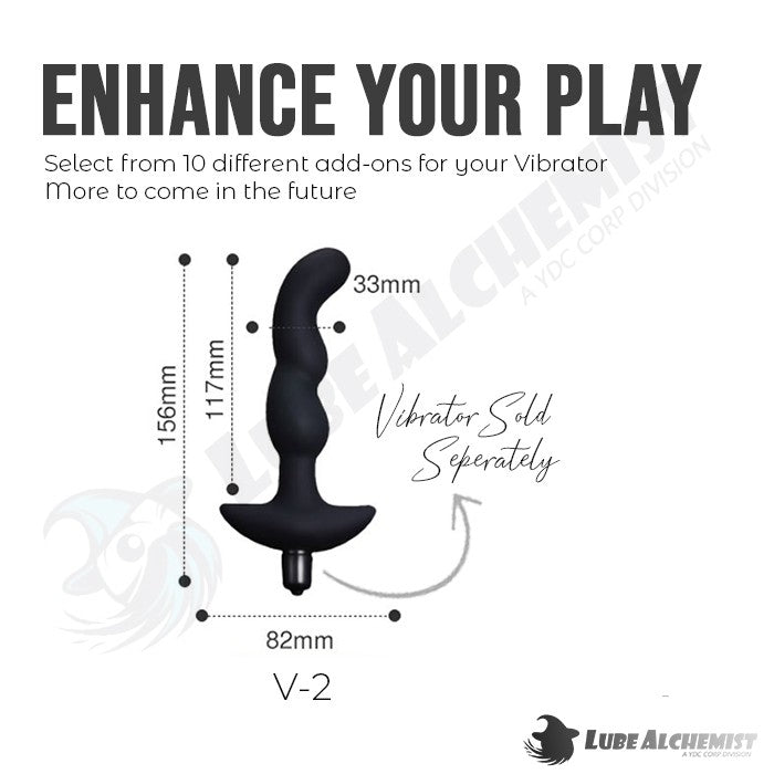LubeAlchemist™ 10 Speed Mini Vibrator Bullet Dildo Adult Sex Toy Add-ons (2)