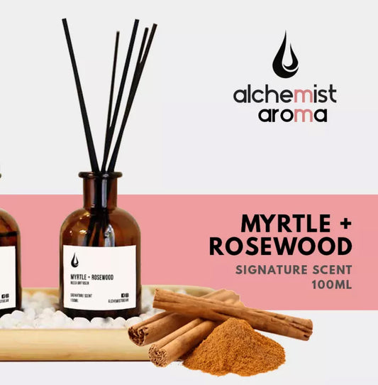 Alchemist Aroma Shangri-La Inspired Signature Scent【4】Reed Diffuser - MYRTLE + ROSEWOOD