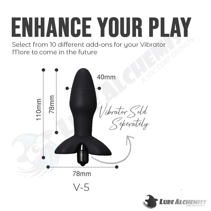 LubeAlchemist™ 10 Speed Mini Vibrator Bullet Dildo Adult Sex Toy Add-ons (5)