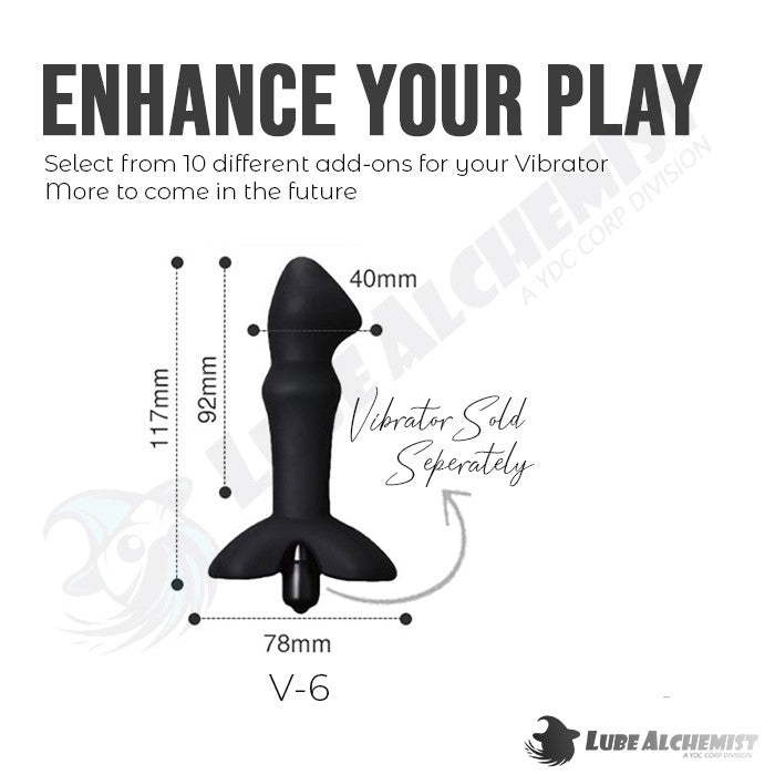 LubeAlchemist™ 10 Speed Mini Vibrator Bullet Dildo Adult Sex Toy Add-ons (6)