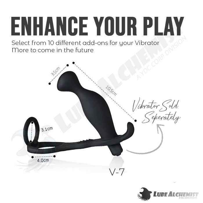 LubeAlchemist™ 10 Speed Mini Vibrator Bullet Dildo Adult Sex Toy Add-ons (7)