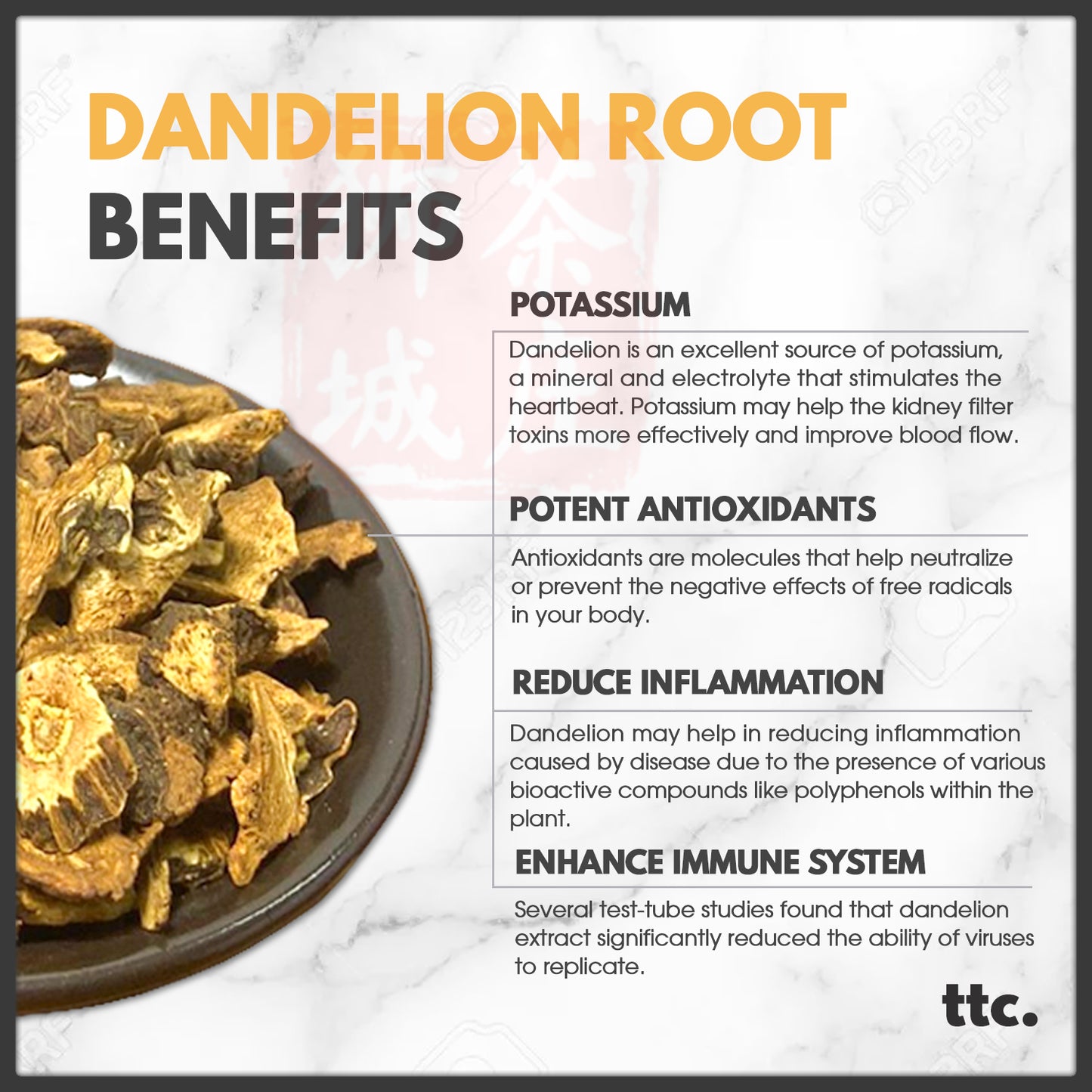 Dandelion Root Flower Tea (200g)