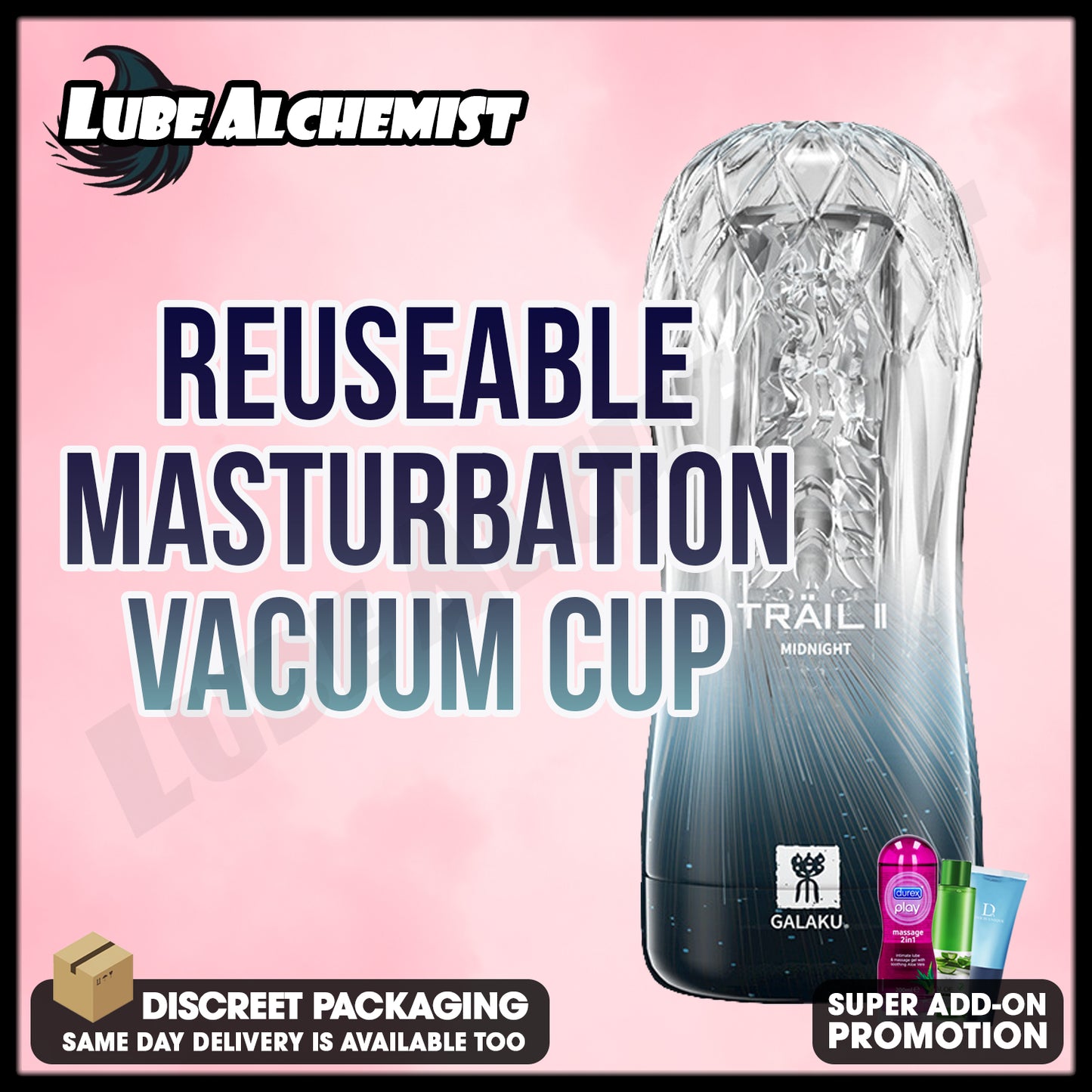 LubeAlchemist™ Midnight Masturbation Suction Cup