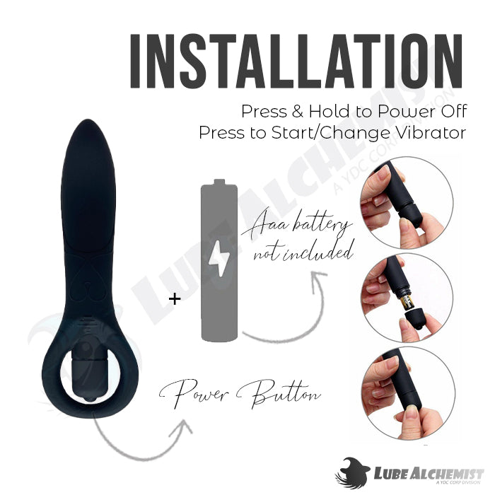 LubeAlchemist™ 10 Speed Mini Vibrator Bullet Dildo Adult Sex Toy Add-ons (3)