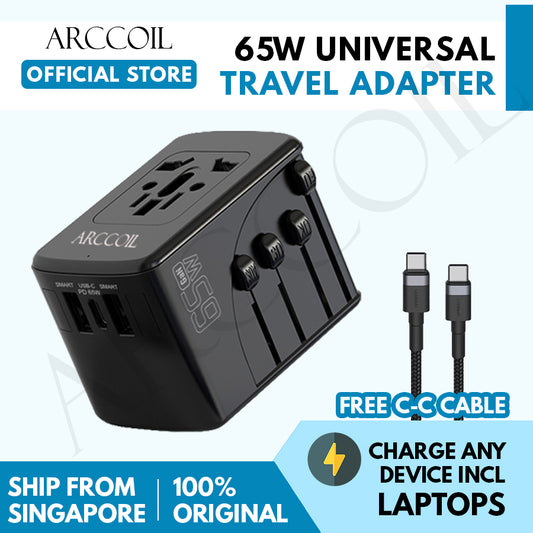Arccoil™ 65W Universal Travel Adaptor
