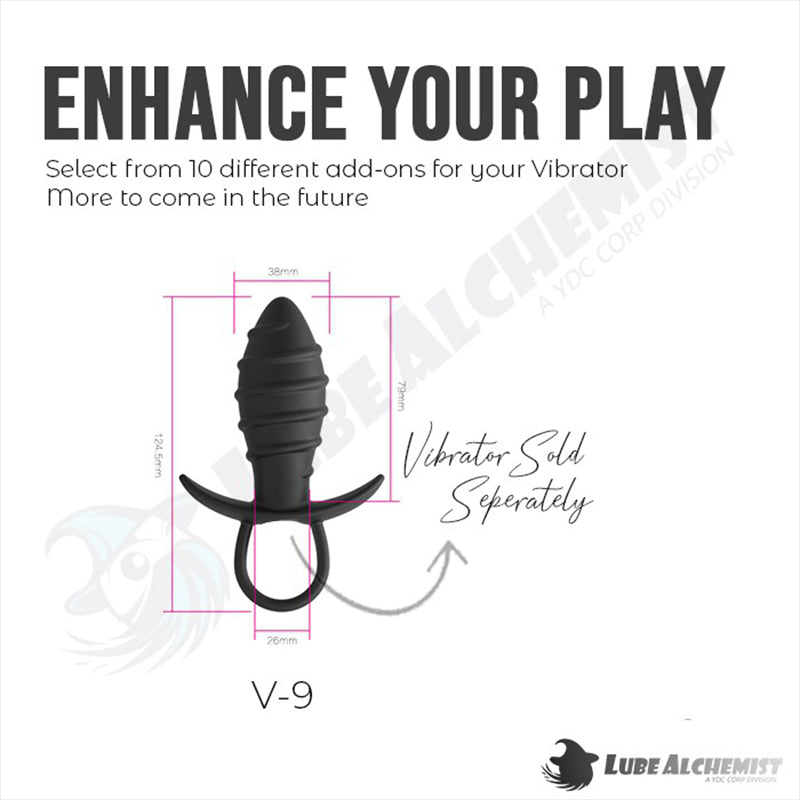 LubeAlchemist™ 10 Speed Mini Vibrator Bullet Dildo Adult Sex Toy Add-ons (9)