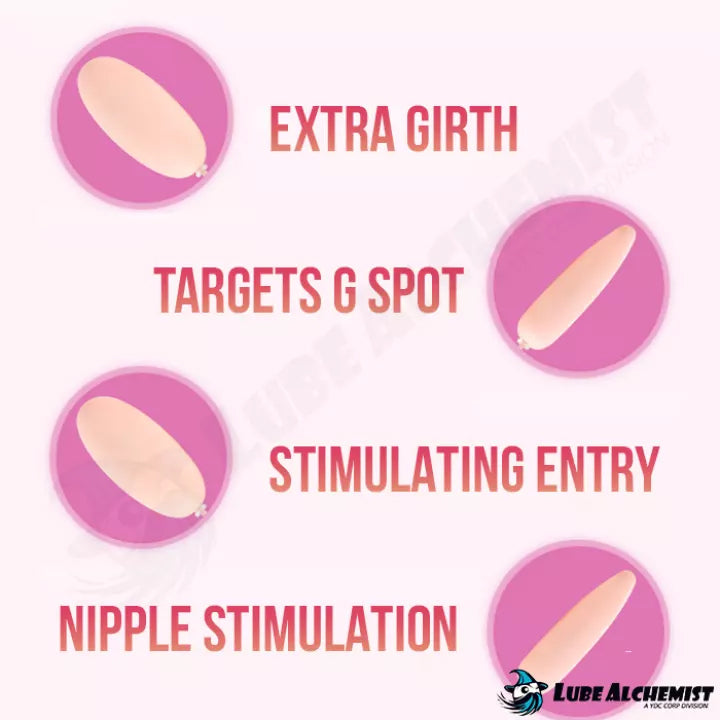 LubeAlchemist™ Vibrating Egg & Bullet Pink Dildo G Spot