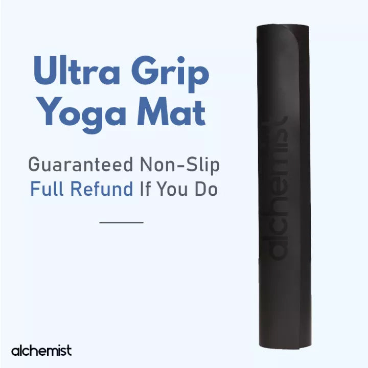 Alchemist® Ultra Grip Non Slip Yoga Mat - Intense Black