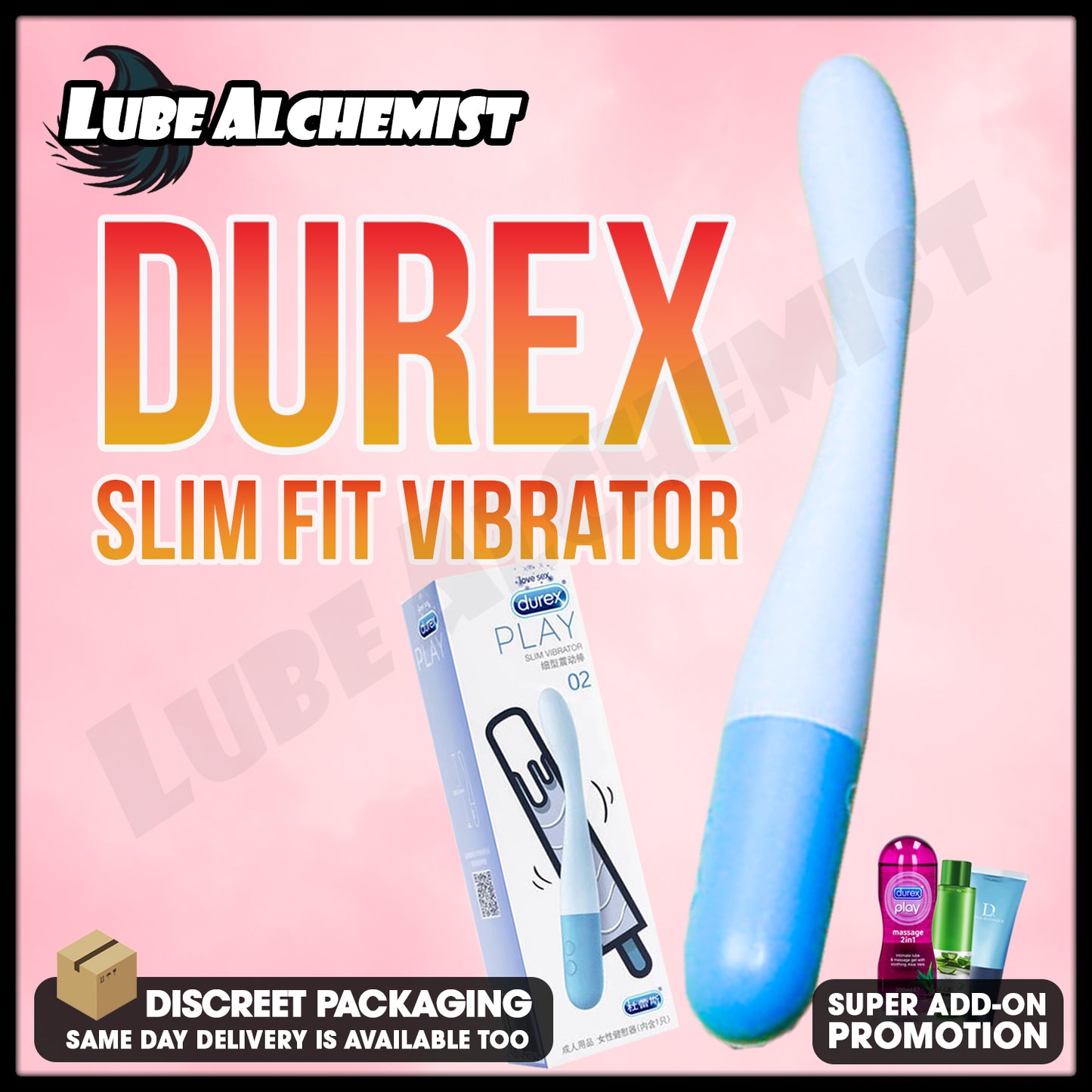 LubeAlchemist™ Durex Slim Fit Vibrator