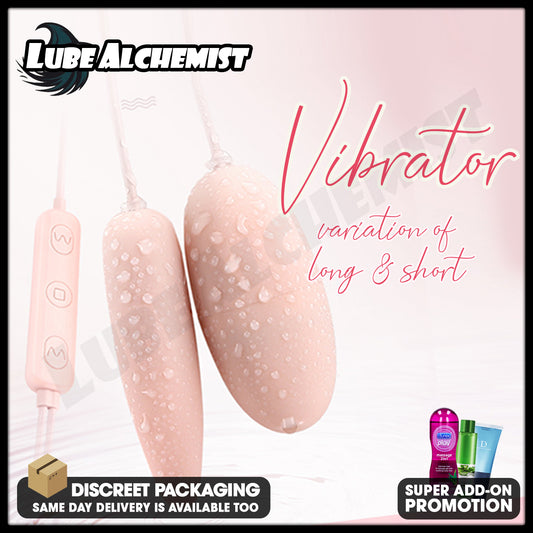 LubeAlchemist™ Vibrating Egg & Bullet Pink Dildo G Spot
