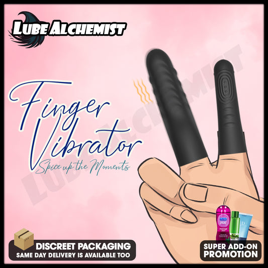 LubeAlchemist™ Finger Vibrator G Spot Sex Toys for Female Clitoris Stimulator