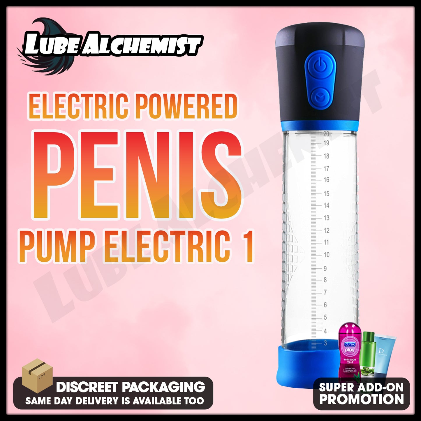 LubeAlchemist™ Electric Penis Pump Manual Darth Mode