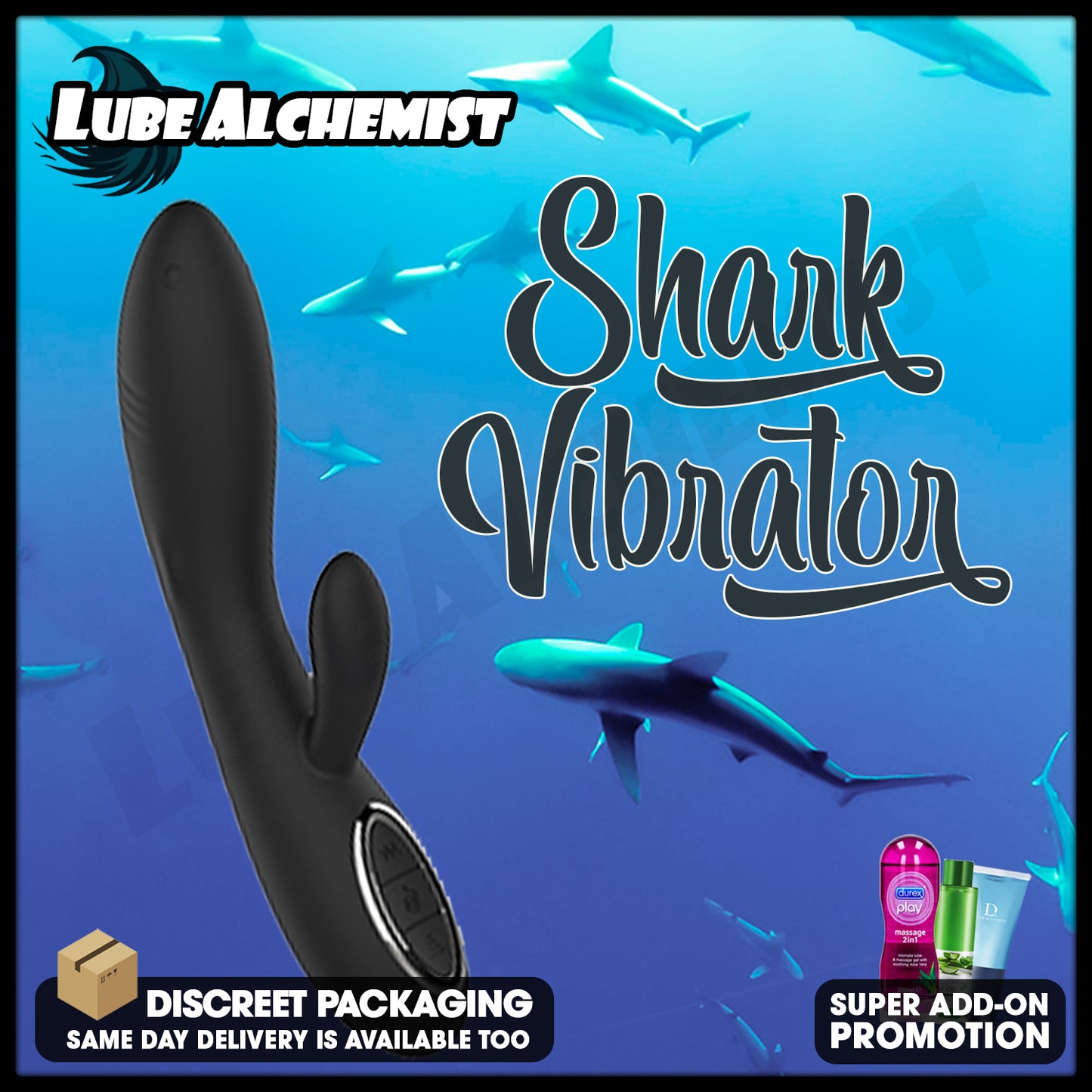 LubeAlchemist™ Shark Stick Vibrator