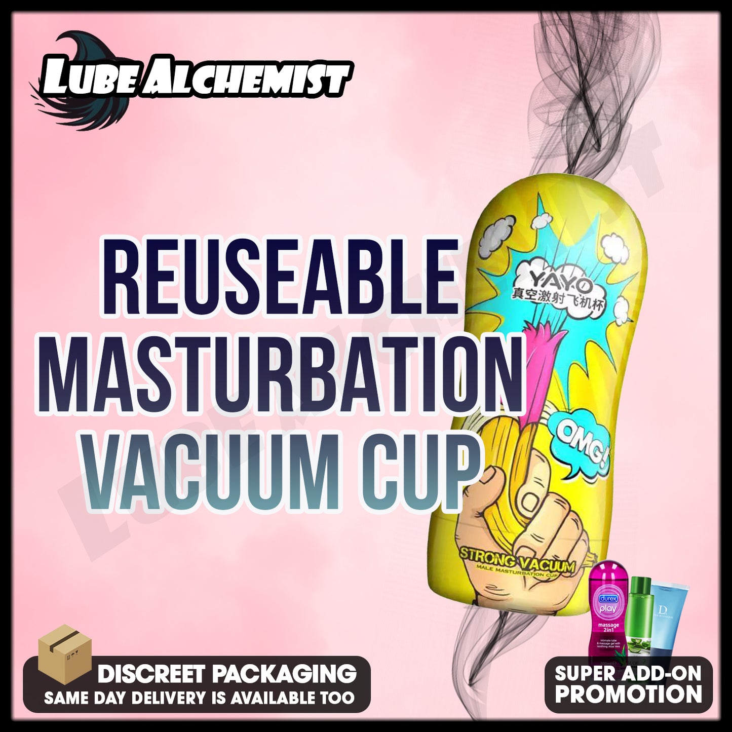 LubeAlchemist™ YAYO Vagina Reusable Masturbation Cup